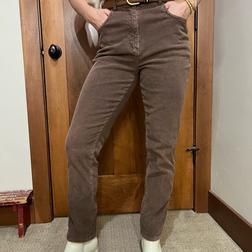 Chocolate Corduroy Trousers